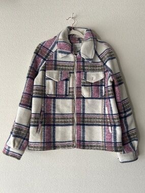 Zip-Front Printed Jacket by Avec Les Filles